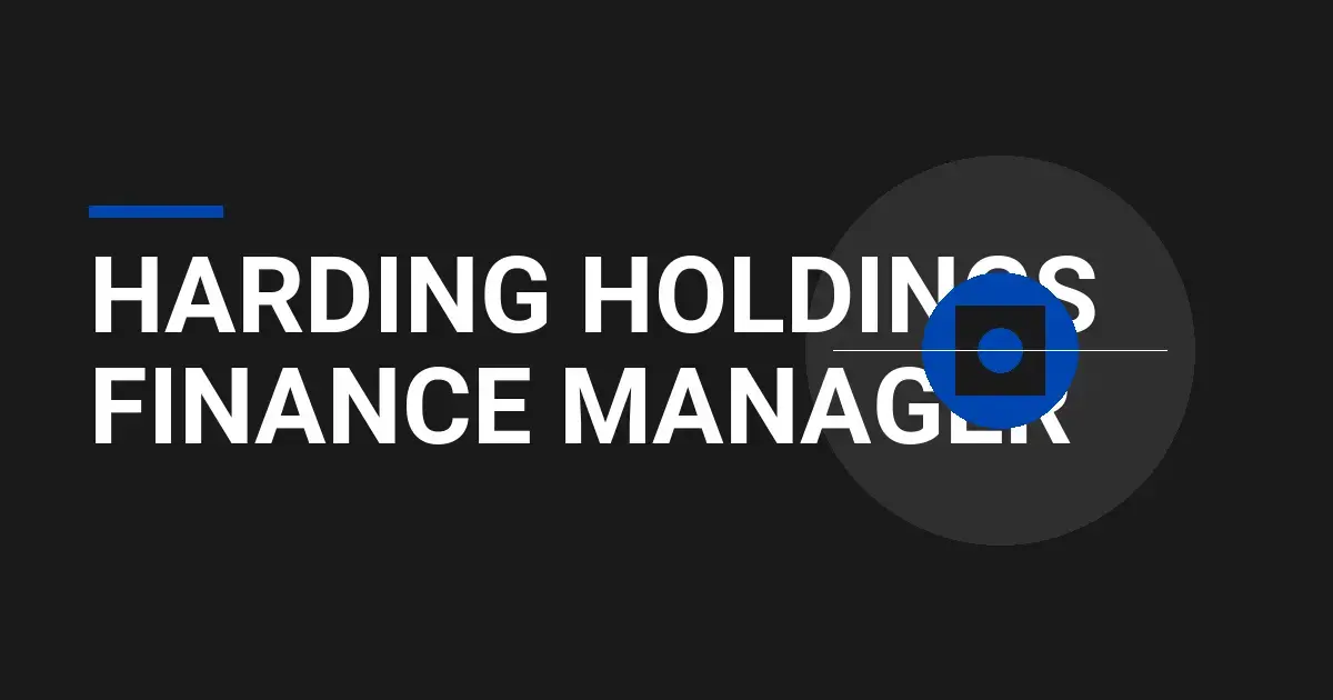 Harding Holdings Finance Manager
