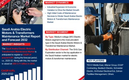 Saudi Arabia Electric Motors & Transformers Maintenance Market Insights: Key Drivers, Challenges, and Future Growth Prospects 2032|The Report Cube