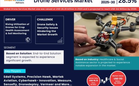 Drone Services Market Outlook 2025–2030: Growth Forecast & Top Trends