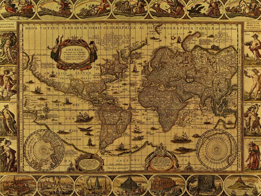 Timeless Treasures: Exploring the World of Antique Maps for Sale